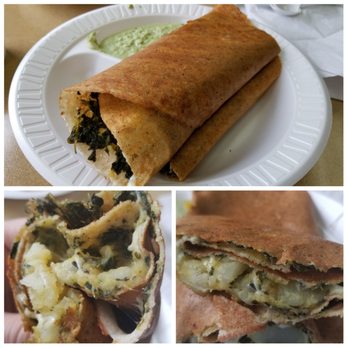 Dosa Hutt - Spinach and cheese dosa - Indian Near Me - Flushing, New York