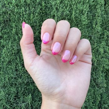 M2 Nail Lounge - Pink chrome and French tip - Nail Salons Near Me - Alhambra , California M2 Nail Lounge - Pink chrome and French tip - Nail Salons Near Me - Alhambra , California