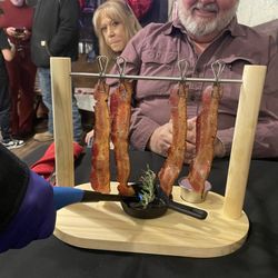 Outlaw Grill - This was the bacon appetizer with a blueberry dip
