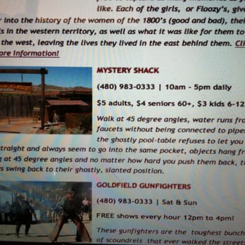 Goldfield Ghost Town - I left at 11:30 and it was still closed also called the # for seasonal hours and nobody answered the phone. - Landmarks & Historical Buildings Near Me - Apache Junction, Arizona