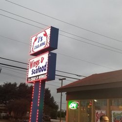 J's Crab N Wing seafood - Sign
