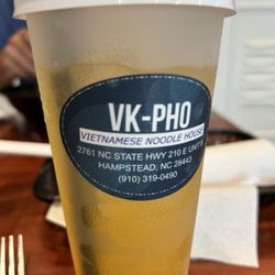 Vk Pho - My passion fruit tea with passion fruit popping boba