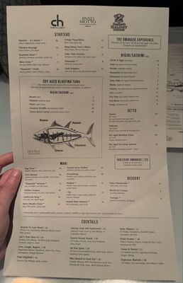 Menu photo 1 CH Distillery Chicago, IL