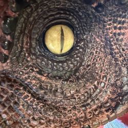 The Local Market - Raptor statue inside