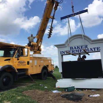 Hammerhead Signs - All schools in Clark County went to LED message boards to get information out quickly and aesthetically. Monument sign plus internal LED - Signmaking Near Me - Winchester, Kentucky