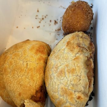 Porto's Bakery & Cafe - Chicken Empanada - Each and Potato Ball (Papa Rellena) - Each - Bakeries Near Me - Downey, California