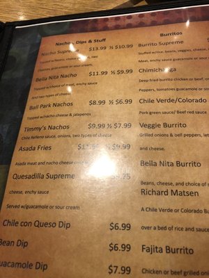 Menu photo 1 Bella Nita's Restaurant Atwater, CA Menu photo 1 Bella Nita's Restaurant Atwater, CA