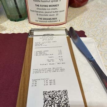 Garden State Diner - The bill for hot chocolate salad chili and lemonade - Diners Near Me - Newark, New Jersey Garden State Diner - The bill for hot chocolate salad chili and lemonade - Diners Near Me - Newark, New Jersey