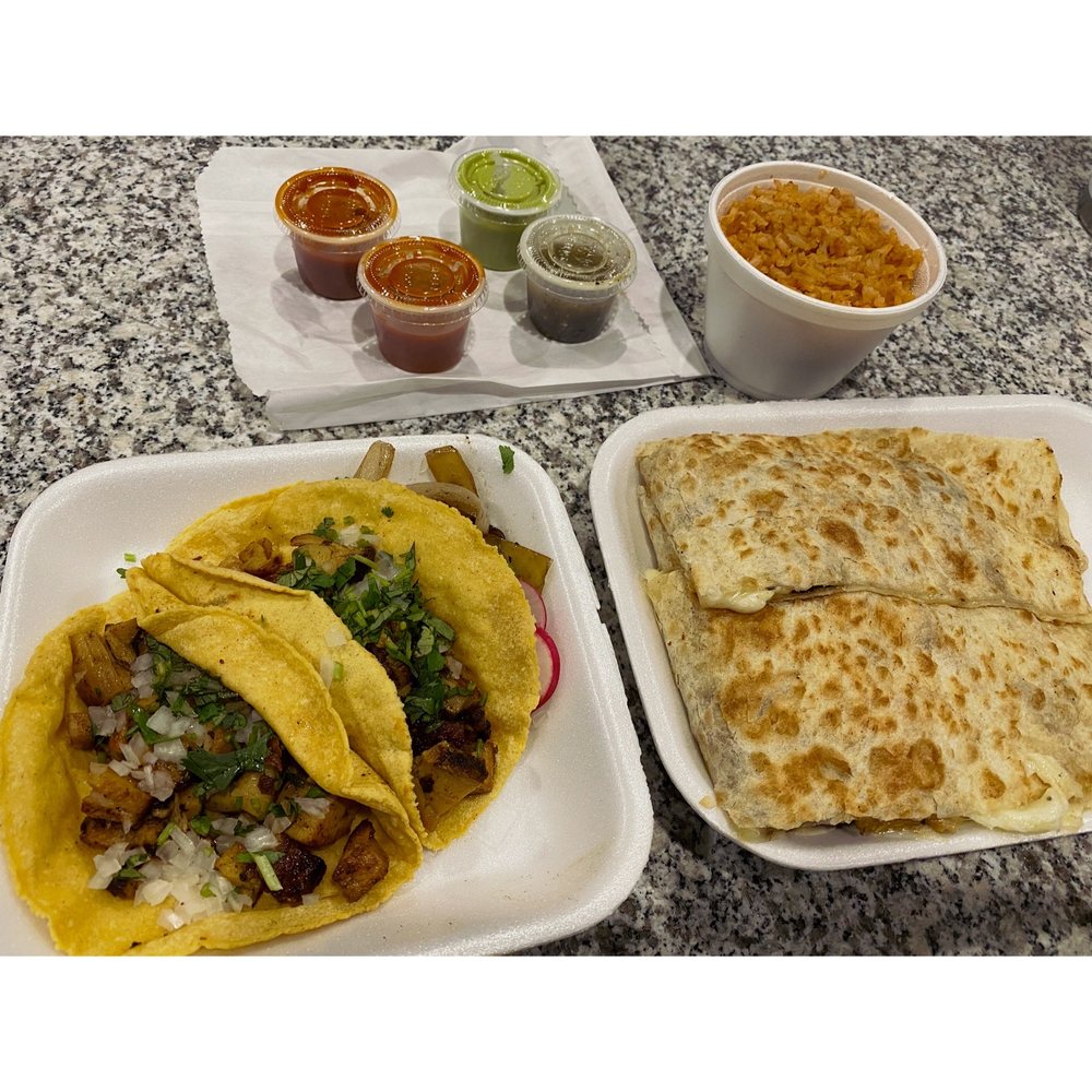 Tacos86 - Chicken tacos & chicken quesadilla. Side of rice. - Food Trucks Near Me - Queen Creek, Arizona Tacos86 - Chicken tacos & chicken quesadilla. Side of rice. - Food Trucks Near Me - Queen Creek, Arizona