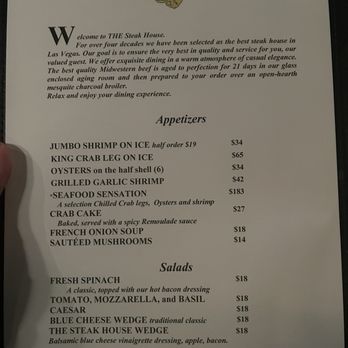 THE Steak House - Menu - Steakhouses Near Me - Las Vegas, Nevada