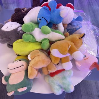 Magic Claw - Our 13 plushies we traded in - Toy Stores Near Me - Las Vegas, Nevada