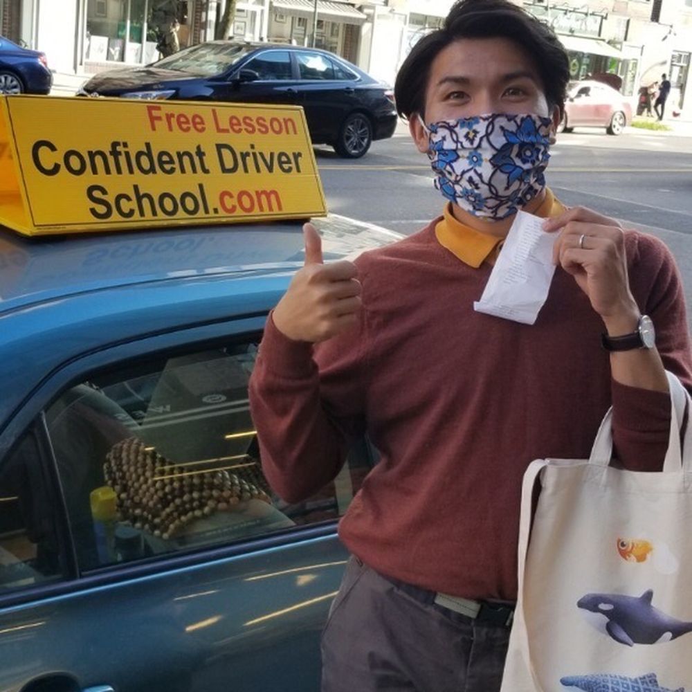 Confident Driver Driving School - The day I passed my driving test and holding my temporary license - Driving Schools Near Me - New York, New York