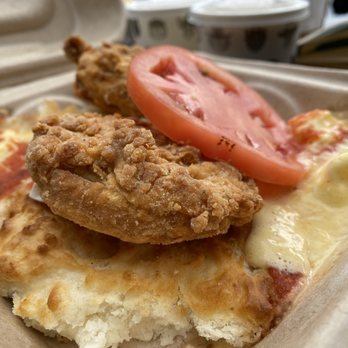 Biscuit Head - Fried Green Tomato Biscuit - Cafes Near Me - Asheville, North Carolina