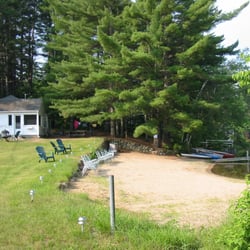 Conway Lakeside Cottages - The beach a few years ago (there is now an awesome firepit)
