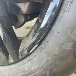 Rim gouged