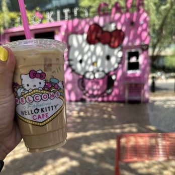 Hello Kitty Cafe - Iced latte - Desserts Near Me - Las Vegas, Nevada