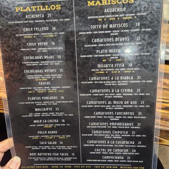 La Cocina - Plate menu - Mexican Near Me - Ukiah, California