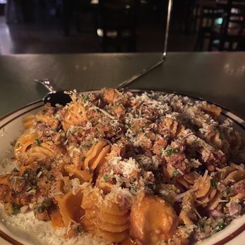 Tiny Champions - Radiator Pasta (braised octopus and calabrese chili) for $19 - Pizza Near Me - Houston, Texas Tiny Champions - Radiator Pasta (braised octopus and calabrese chili) for $19 - Pizza Near Me - Houston, Texas