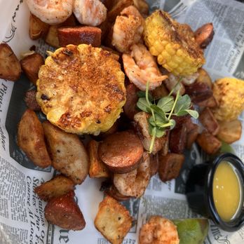 At Elm St Grill - Country Shrimp Skillet - New American Near Me - Greensboro, North Carolina