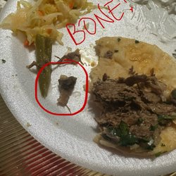 Birrieria & Pupuseria Jalisco - The bone I bit into that was in my taco