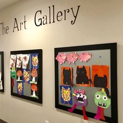 Mansfield Montessori at Walnut Creek - Our beautiful Art Gallery. Displaying our children's creativity!