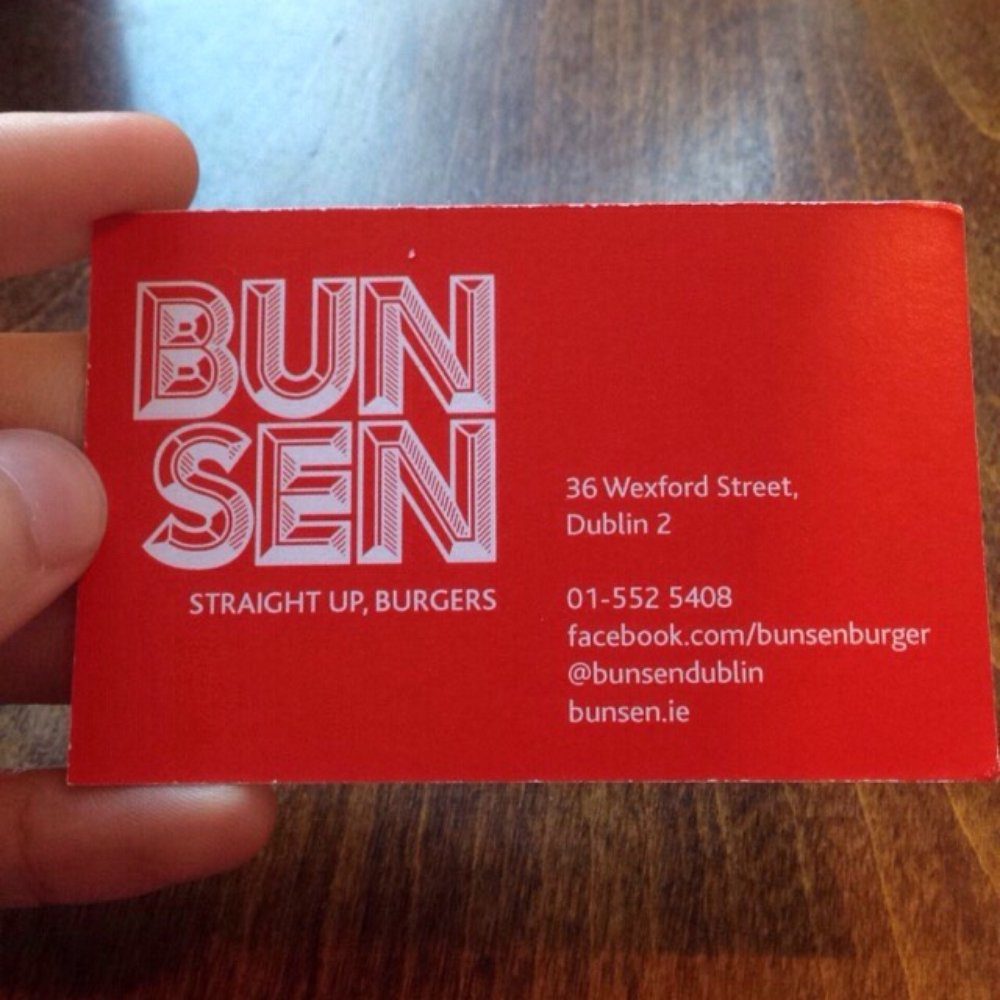 Bunsen - Menu - Burgers Near Me - Dublin, D