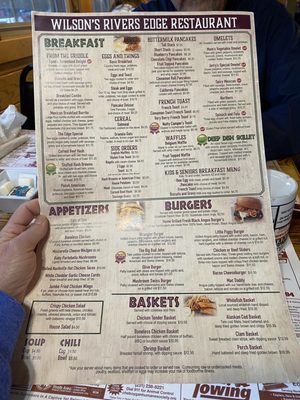 Menu photo 2 Wilson's River Edge Indian River, MI