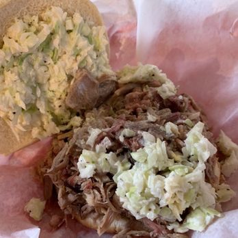 Little Richard's Barbeque - The Chopped Pork BBQ sandwich - Barbeque Near Me - Yadkinville, North Carolina