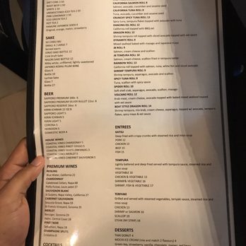 Blue Ginger - Menu as of 05/02/2017. - Japanese Near Me - Southwest Ranches, Florida