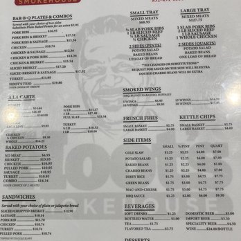 Hoot's Smokehouse - Menu - Barbeque Near Me - Houston, Texas Hoot's Smokehouse - Menu - Barbeque Near Me - Houston, Texas