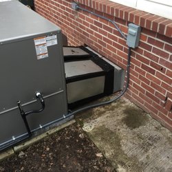 Bishop's HVAC - Package unit on ground