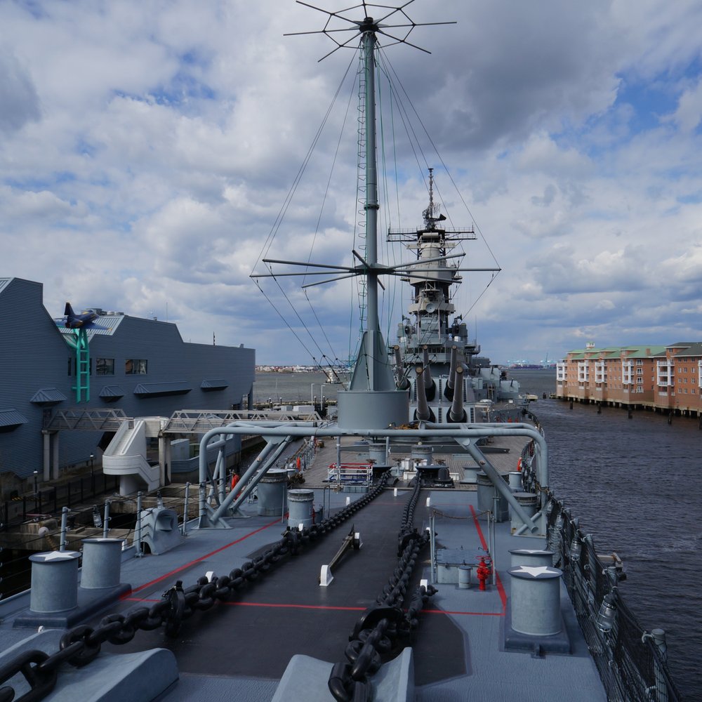 Nauticus - View aft from the bow - Museums Near Me - Norfolk, Virginia Nauticus - View aft from the bow - Museums Near Me - Norfolk, Virginia