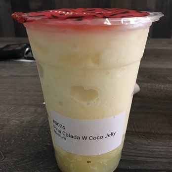 Gong Cha - Pina colada with coco jelly (summer season drink) - Bubble Tea Near Me - Fulton, Maryland Gong Cha - Pina colada with coco jelly (summer season drink) - Bubble Tea Near Me - Fulton, Maryland