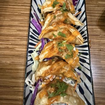 Hino Oishi - Gyoza (6pc) (Loaded) - Japanese Near Me - Fresno, California Hino Oishi - Gyoza (6pc) (Loaded) - Japanese Near Me - Fresno, California