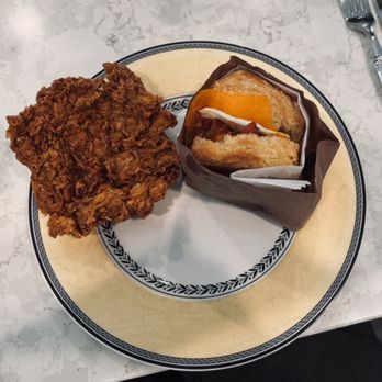 Bird Bird Biscuit - Bird bird bacon, with a casual side fried chicken breast - Breakfast & Brunch Near Me - Austin, Texas