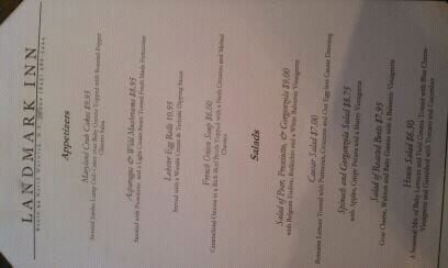 Menu photo 3 Landmark Inn Warwick, NY