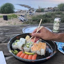 2go Sushi - 22-26 piece assorted tray of fresh sushi/sashimi and rolls from Sushi2Go, Meaford, Ontario.