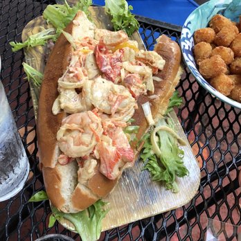 Footbridge Lobster - Lobster roll with Mayo. - Seafood Near Me - Ogunquit, Maine