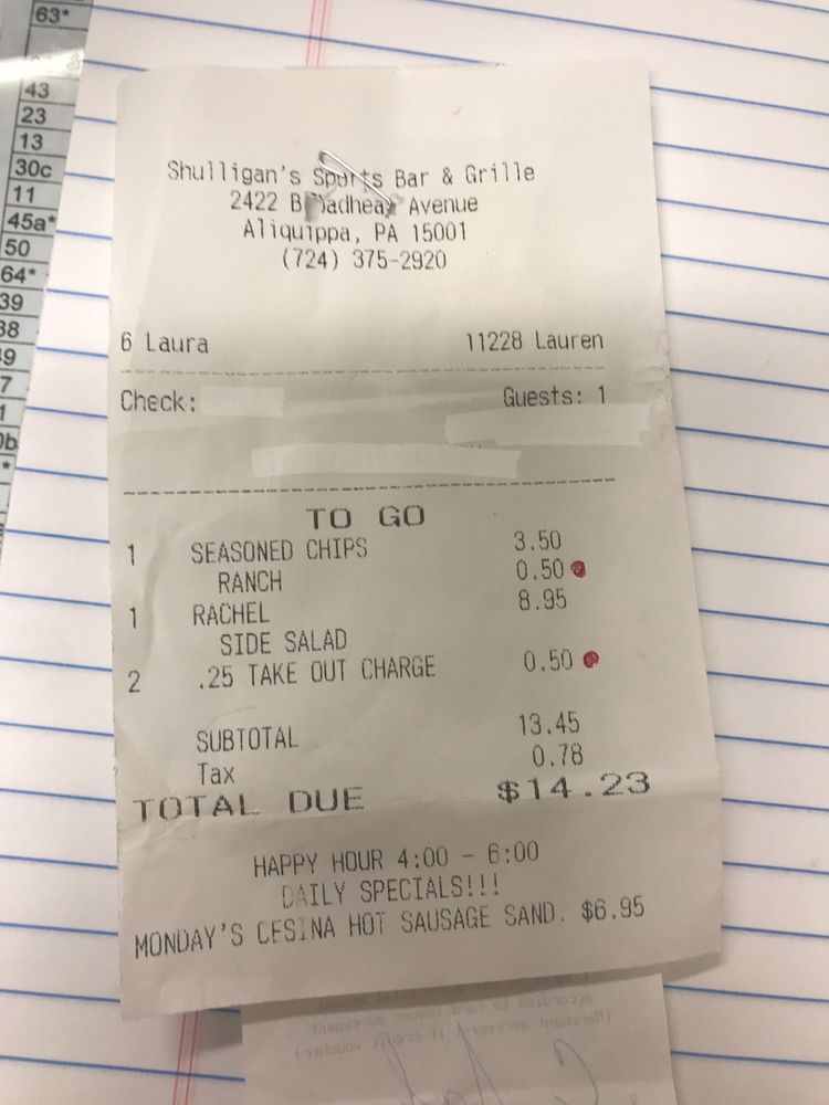 SHULLIGAN’S SPORTS BAR & GRILL Updated September 2024 2422 Brodhead Rd, Aliquippa