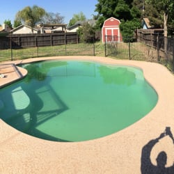 Valley Pool & Spa - Pool filled by Friday morning on 4/1/16, looking slightly murky
