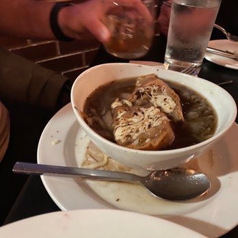 PIAF KITCHEN + WINE + BAR - Lentil French Onion Soup Dinner. Flavor was good but a bit weird with lentils - Mediterranean Near Me - Grapevine, Texas PIAF KITCHEN + WINE + BAR - Lentil French Onion Soup Dinner. Flavor was good but a bit weird with lentils - Mediterranean Near Me - Grapevine, Texas