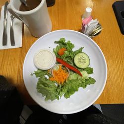 Papa Nick's Restaurant & Pizza - My pitiful salad in all of its glory