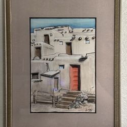 Frame Masters & Fine Art - Taos Pueblo painting