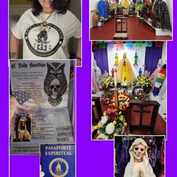 Basílica Santa Muerte - I purchased this shirt there, & a new petition statue, the passport in the pic was a free gift from the shop