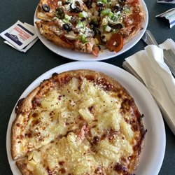 Bellacino's Pizza & Grinders - Hawaiian and Bellacino's Pride pizzas.