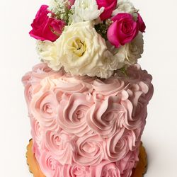 Pink Rosey Cake