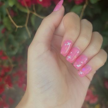 Polished Salon - Gel x custom design which my nail tech meticulously did for me. I loved it!! - Hair Salons Near Me - San Jose, California