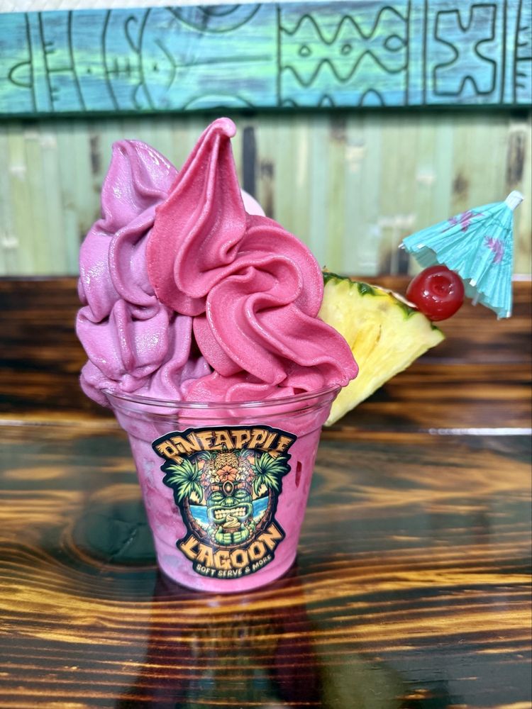 Pineapple Lagoon soft serve