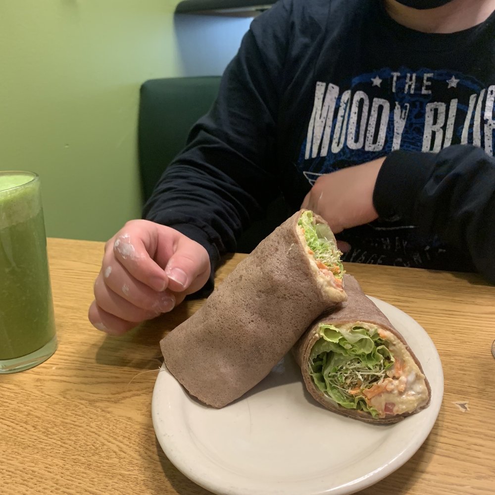 Portia's Cafe - hummus wrap - Vegan Near Me - Columbus, Ohio Portia's Cafe - hummus wrap - Vegan Near Me - Columbus, Ohio