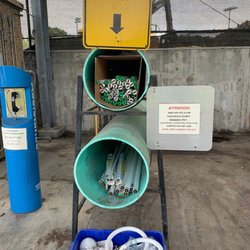 SWA Delray Beach South County Transfer Station - Lightbulb tubes and bulbs collected.